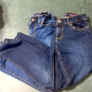 Girls jeans 2 pair.